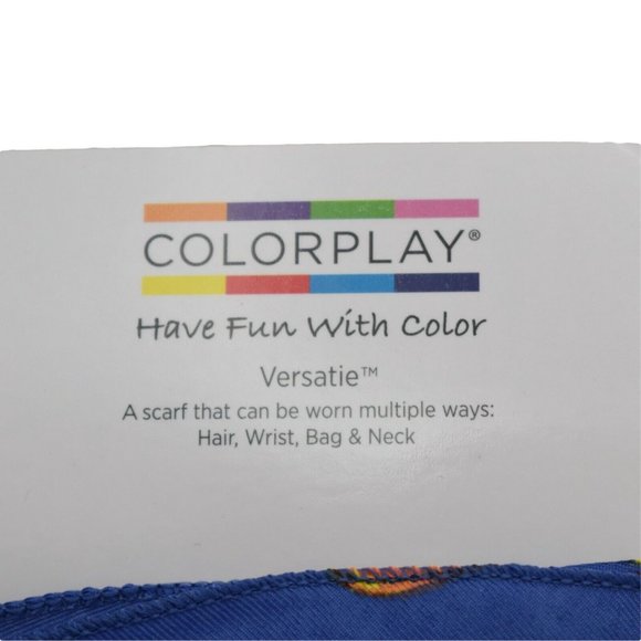 ColorPlay Womens Scarf Blue Sailboats Print Versatie Diamond 14 in x 45 in - Picture 5 of 6